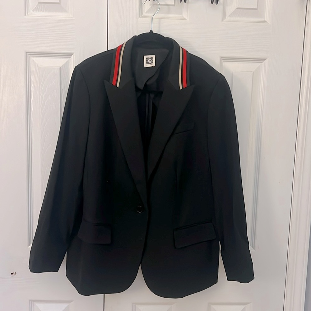 Anne Klein casual blazer with lapel accents